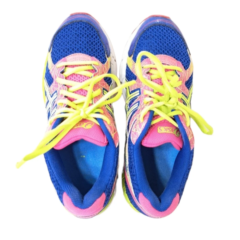 Asics Women's Multicolored Neon Colors Running Shoes Size 7 - Picture 9 of 13
